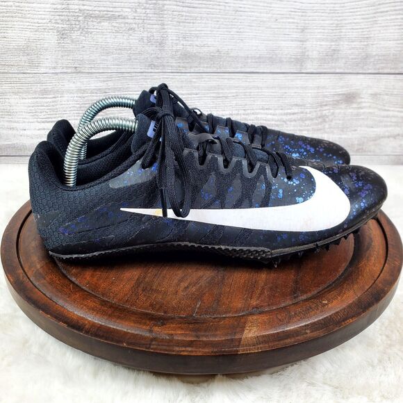 Nike Zoom Rival S 9 Black Indigo Fog Speckled Men's Size 8.5 Track Runni… - Picture 3 of 12